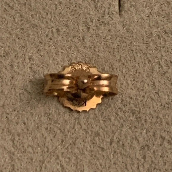 Kendra Scott 14k Solid Rose Gold Pink Sapphire Heart Stud Earrings - Picture 6 of 12